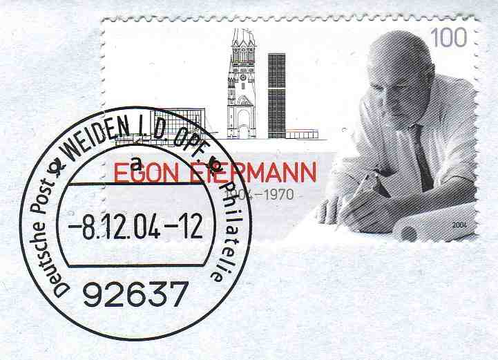 Poststempel mit Briefmarke